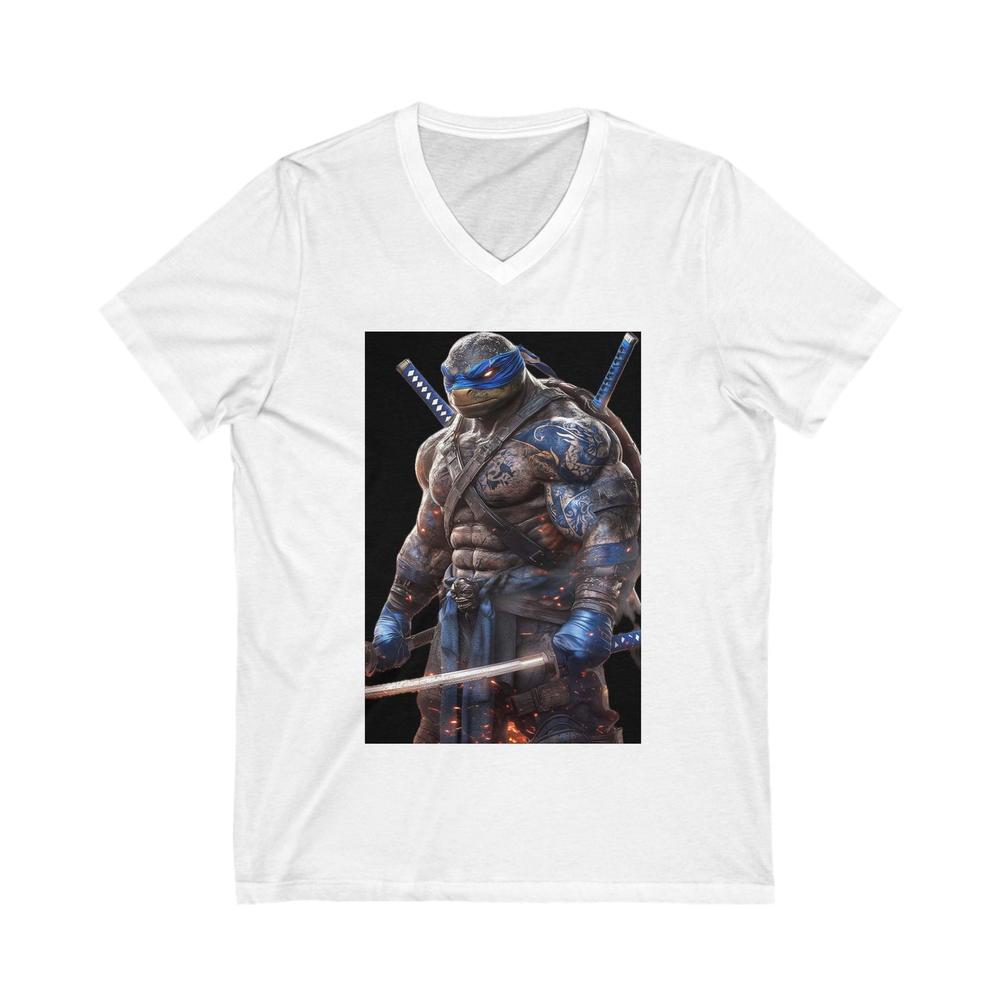Unisex Jersey Short Sleeve V-Neck Tee