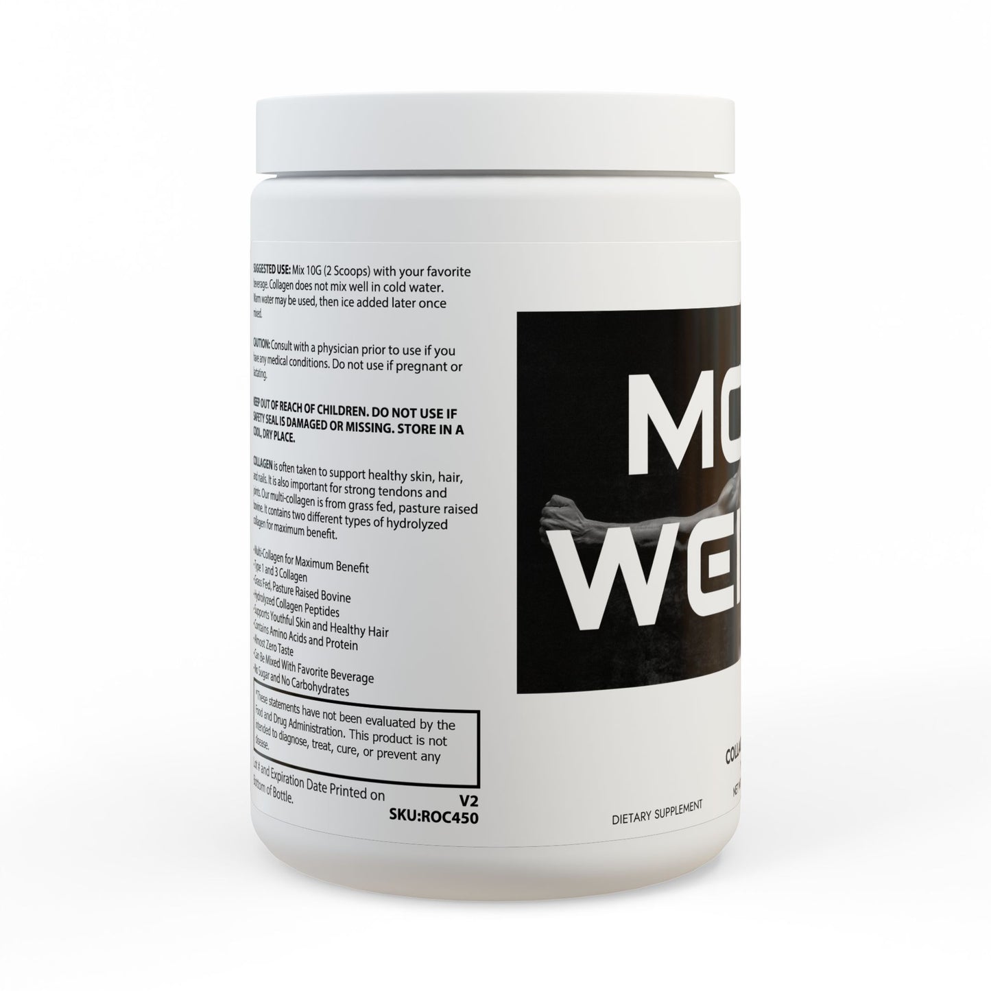 Collagen Peptides Type I & III Supplement (350g, 12.3oz)