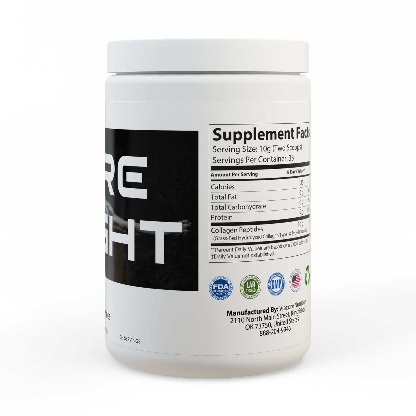 Collagen Peptides Type I & III Supplement (350g, 12.3oz)